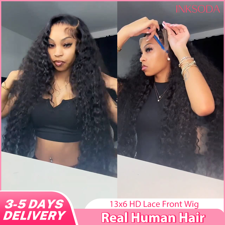 Lace Front Wigs - Парик из натуральных волос Deep Wave,