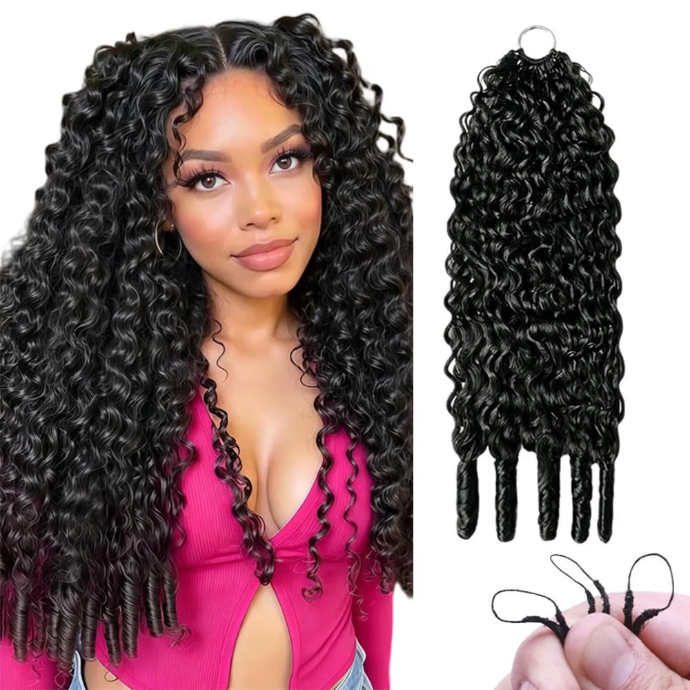 Hair Bundles - Бирманские кудрявые волосы Miracle Knots, вязаные