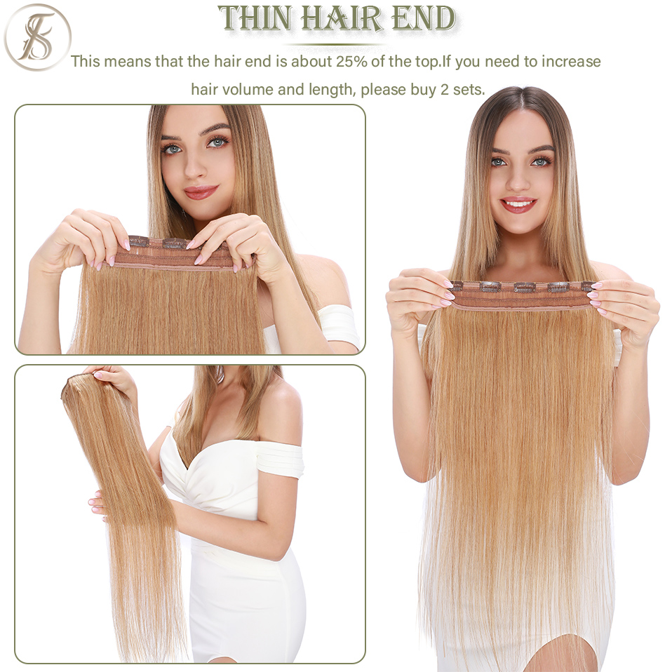 Заколка для наращивания челове – обзор и цена Seamless Clip In Hair Extensions Human Hair