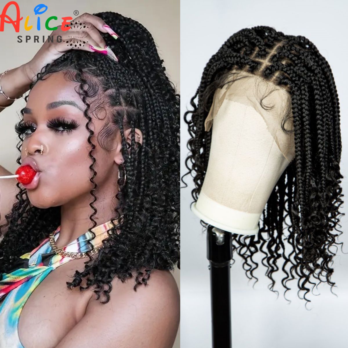 Плетеные парики без узлов с вь – обзор и цена Synthetic Braided Wigs For Black Women