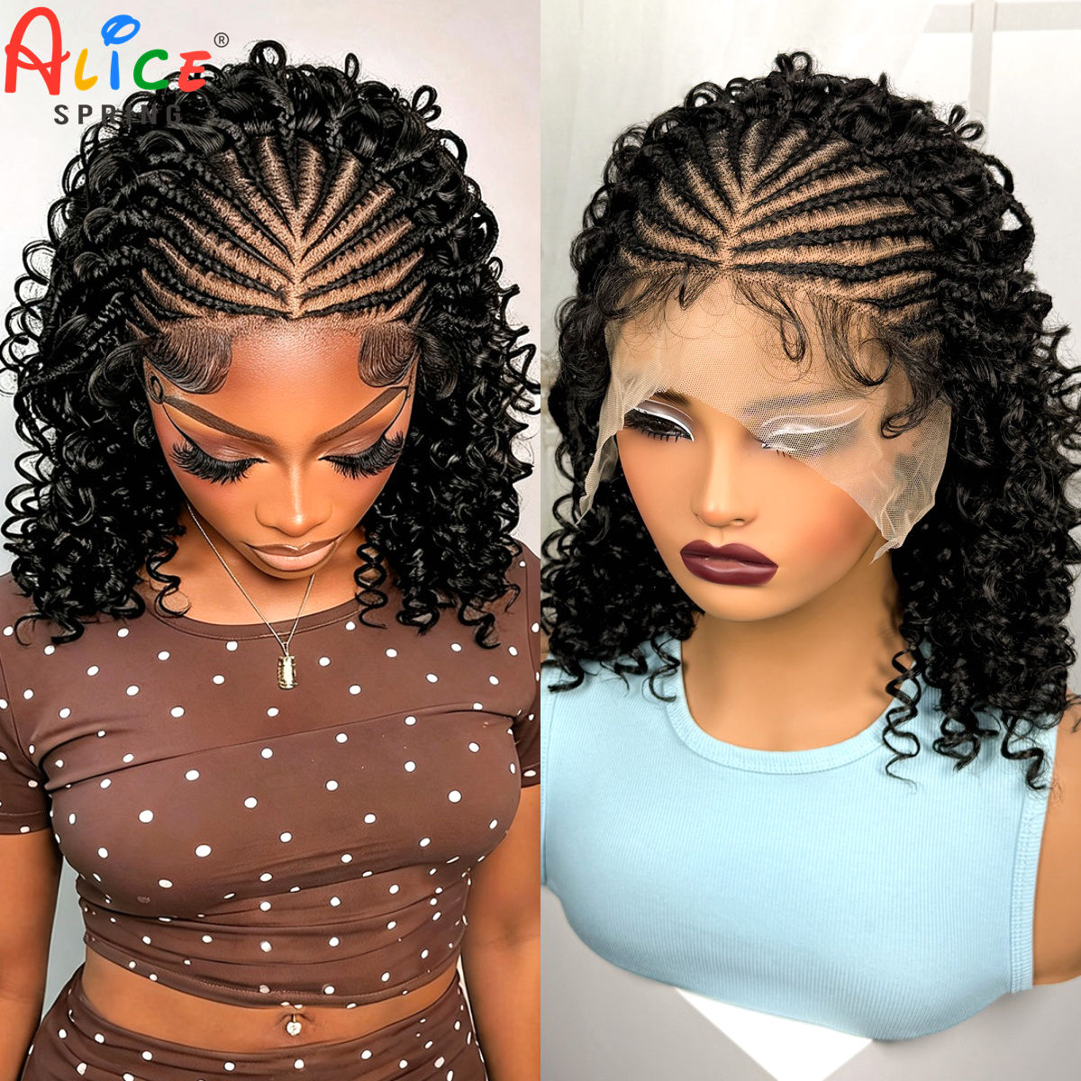 16-дюймовые синтетические пари – обзор и цена Synthetic Braided Wigs For Black Women