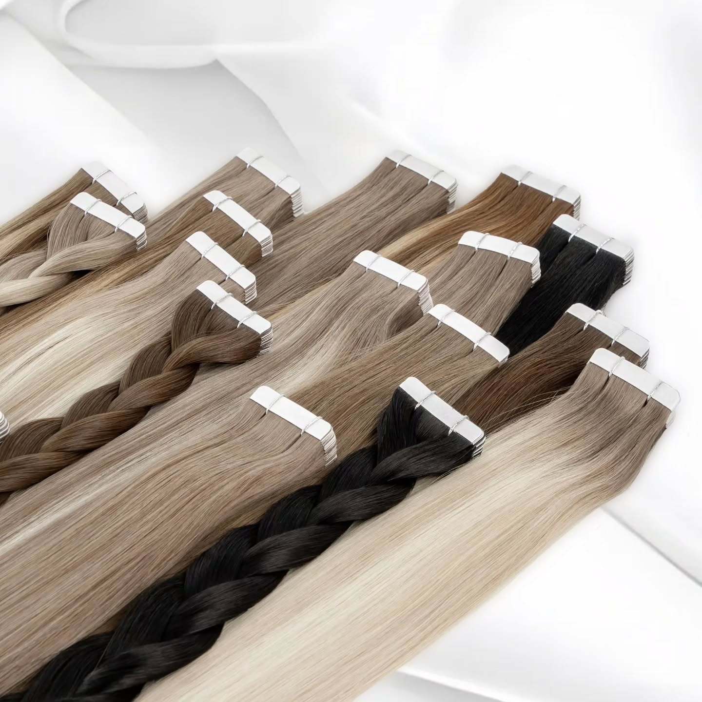 100% натуральные волосы Remy,  – обзор и цена Invisible Tape In Extensions Real Hair
